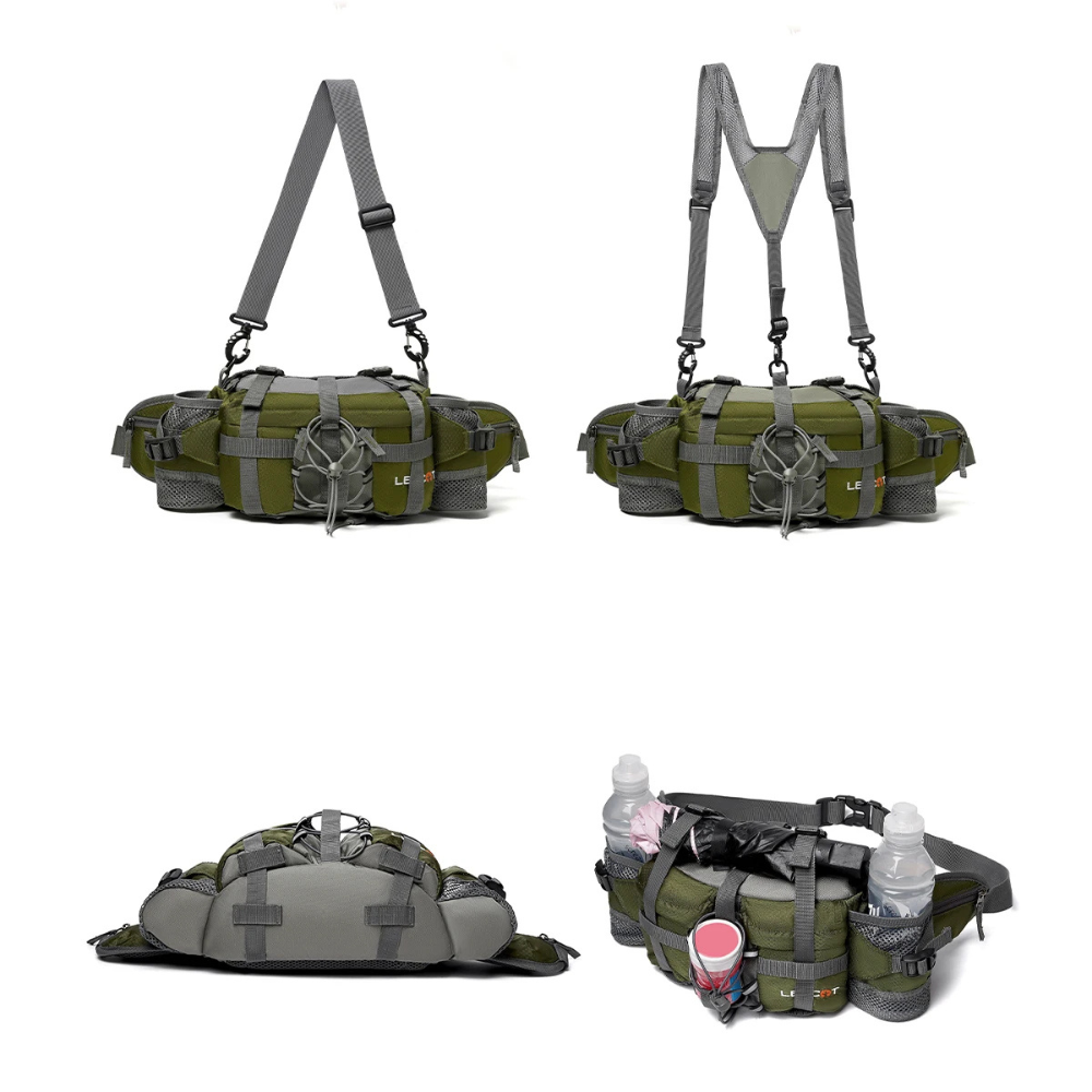 Hiking Waist Bag – Water-Resistant & Multi-Pocket (5L) | Active Peaks