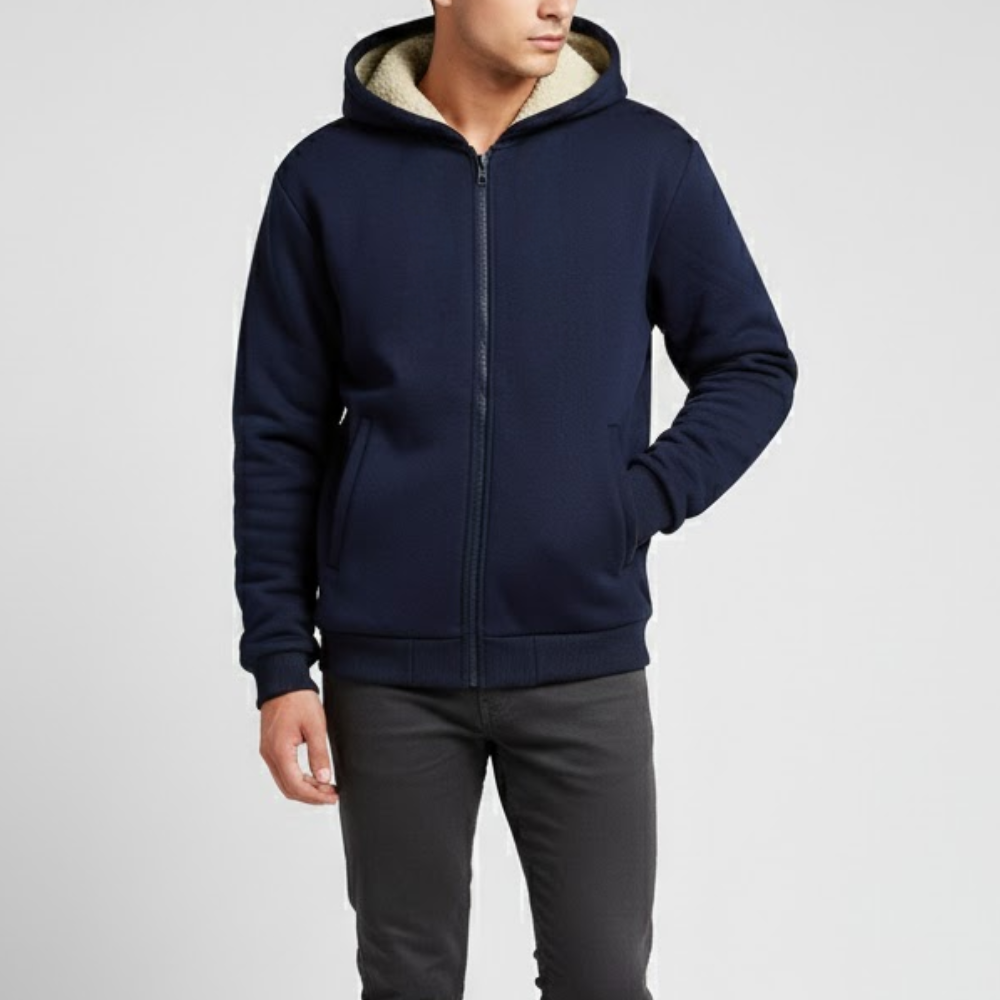 Men’s Fleece Hoodie with Sherpa Lining | Active Peaks