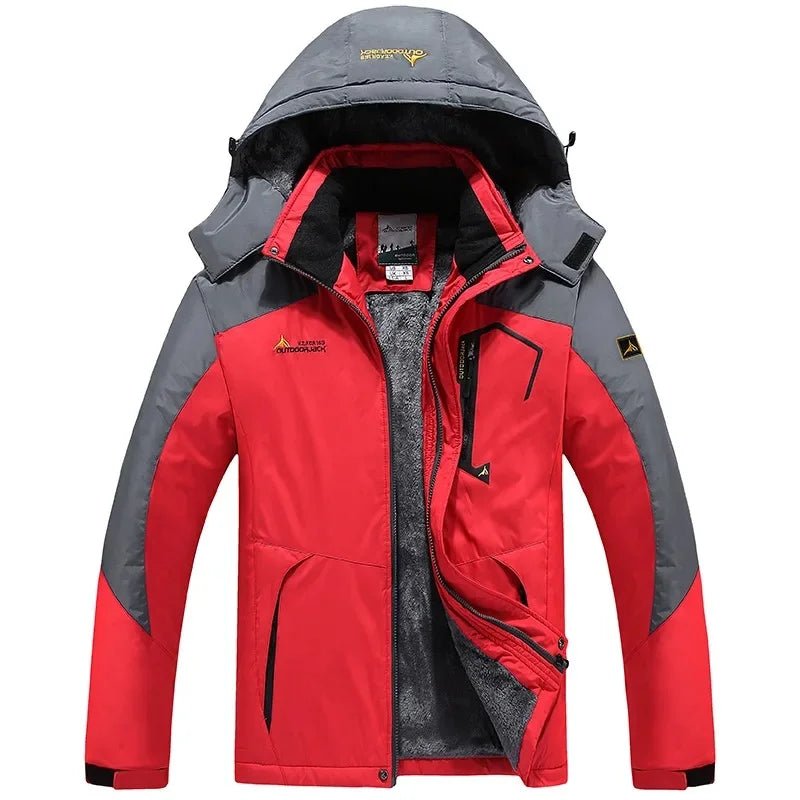 Men’s Windproof Fleece - Lined Hooded Jacket Breathable | Active Peaks - Active Peaks