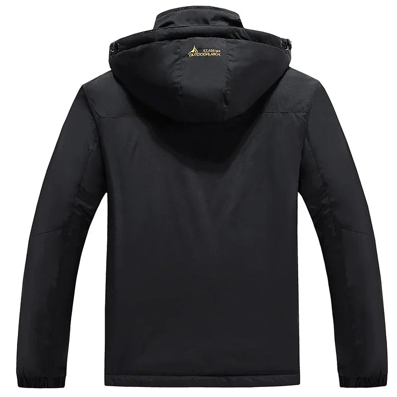 Men’s Windproof Fleece - Lined Hooded Jacket Breathable | Active Peaks - Active Peaks