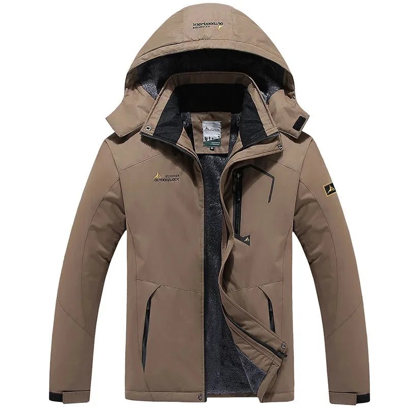 Men’s Windproof Fleece - Lined Hooded Jacket Breathable | Active Peaks - Active Peaks