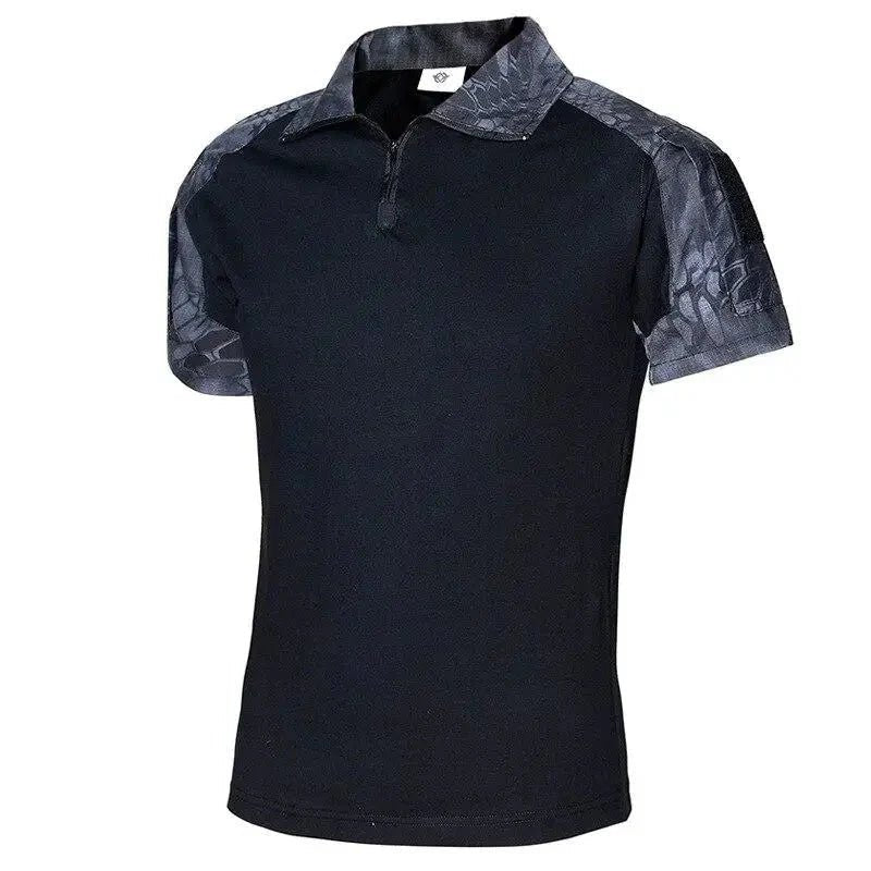 Breathable Zip - Neck Short Sleeve Outdoor T-Shirt - Active Peaks