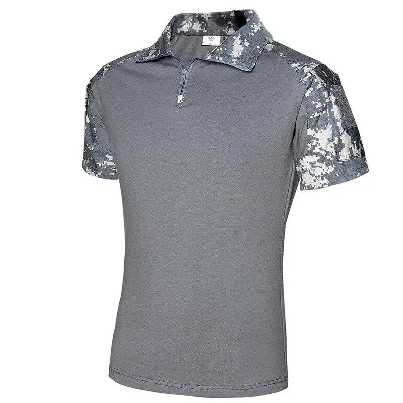 Breathable Zip - Neck Short Sleeve Outdoor T-Shirt - Active Peaks