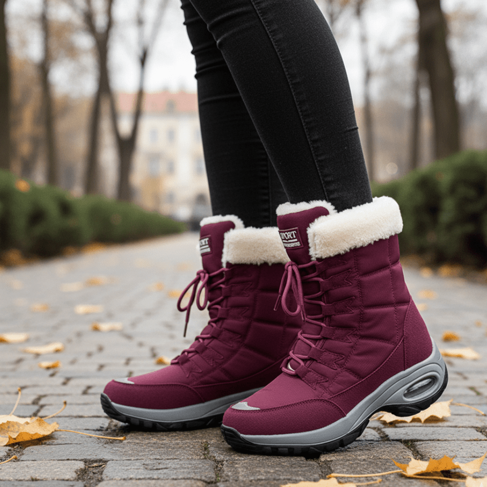 Snow Boots – Waterproof Fleece - Lined Non - Slip Design | Active Peaks - Active Peaks