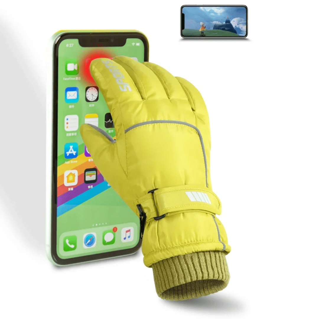 Thermal Waterproof Ski Gloves with Touchscreen Design - Active Peaks