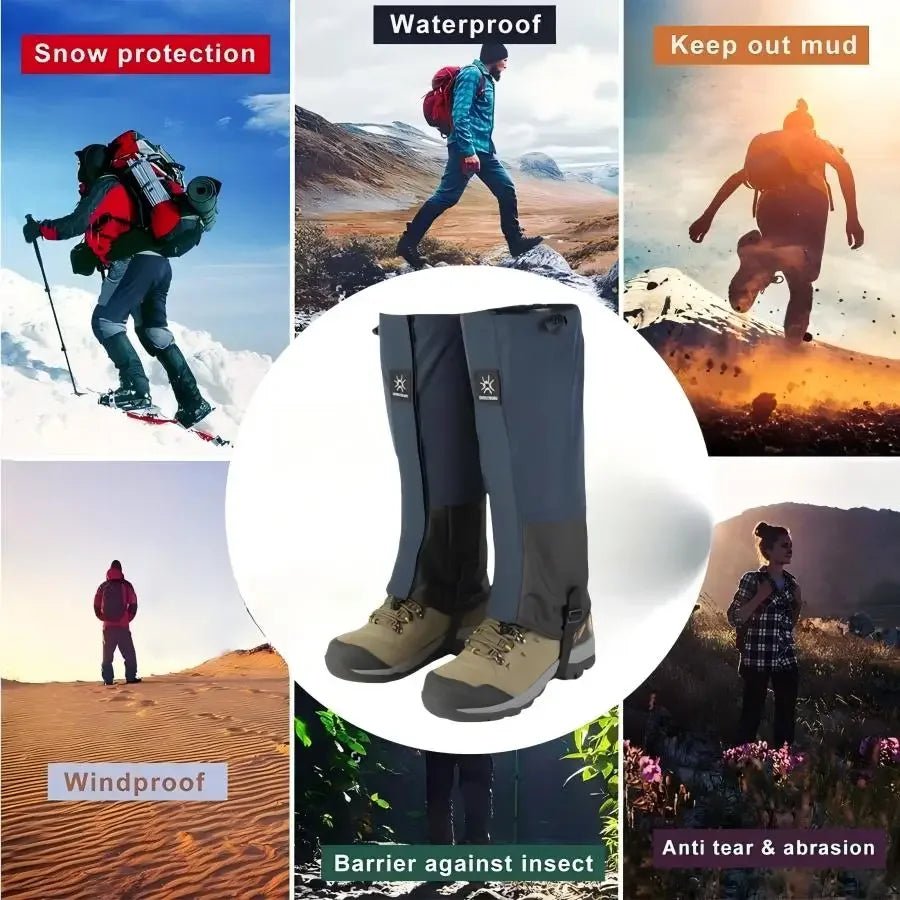 Waterproof Hiking Gaiters – Adjustable and Breathable - Active Peaks