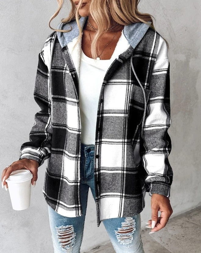 Plaid Hooded Jacket | Active Peaks - Active Peaks