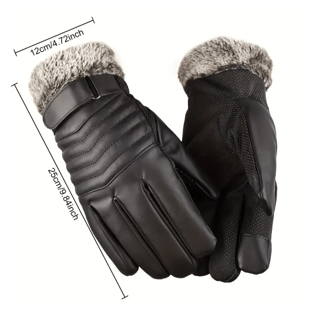 Men’s Fleece Gloves Warm Windproof Touchscreen | Active Peaks - Active Peaks