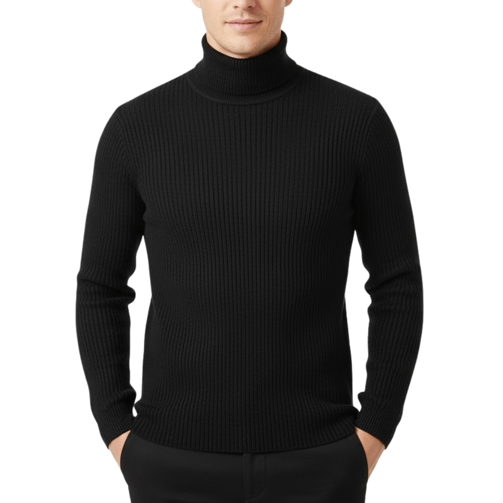 Men’s Ribbed Turtleneck Sweater | Active Peaks - Active Peaks