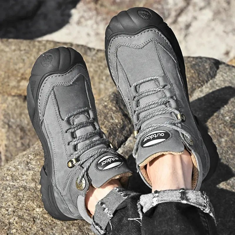 Durable Men’s Hiking Shoes – Water - Resistant All - Terrain Walking Footwear - Active Peaks