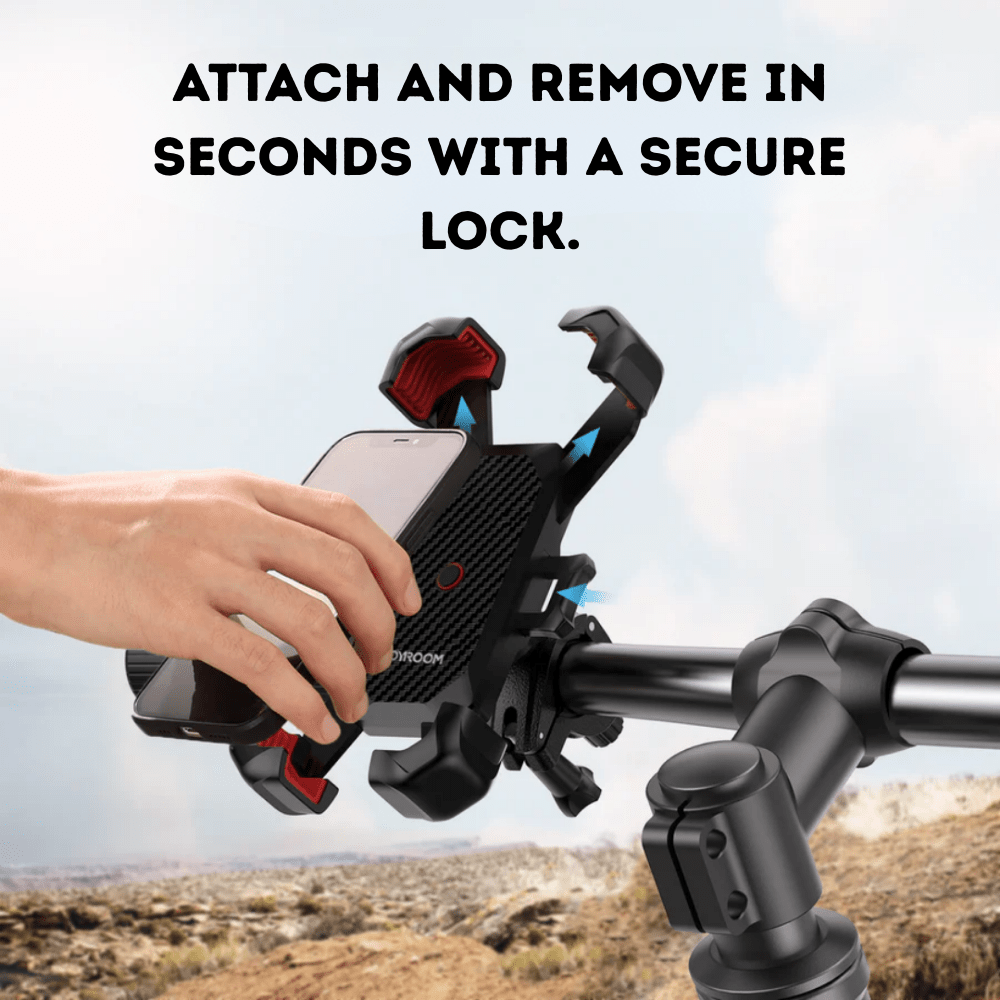 Bike Phone Holder Secure Adjustable Mount - Active Peaks