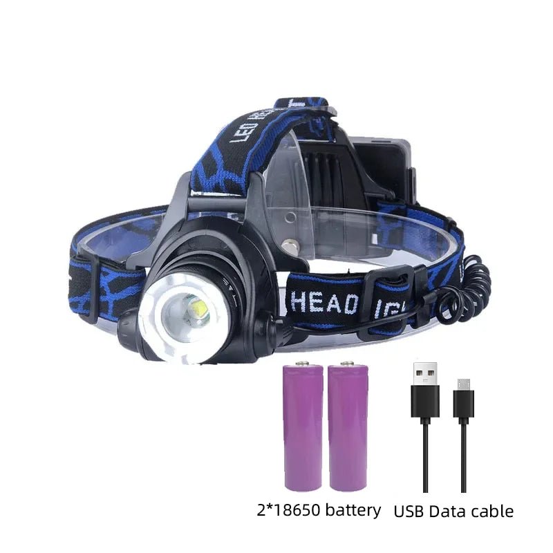 Rechargeable Waterproof LED Head Torch with Zoom Function | Active Peaks - Active Peaks