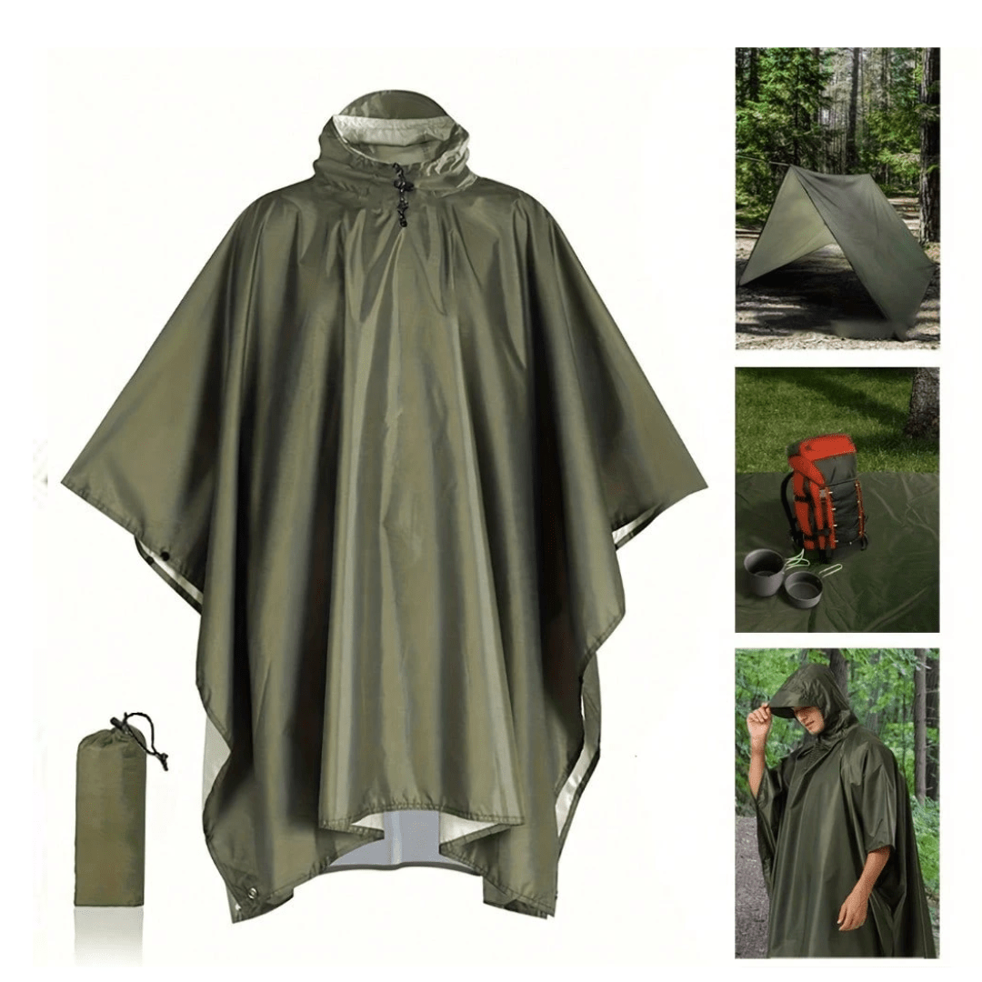 Lightweight Waterproof Rain Poncho with Hood | Active Peaks - Active Peaks