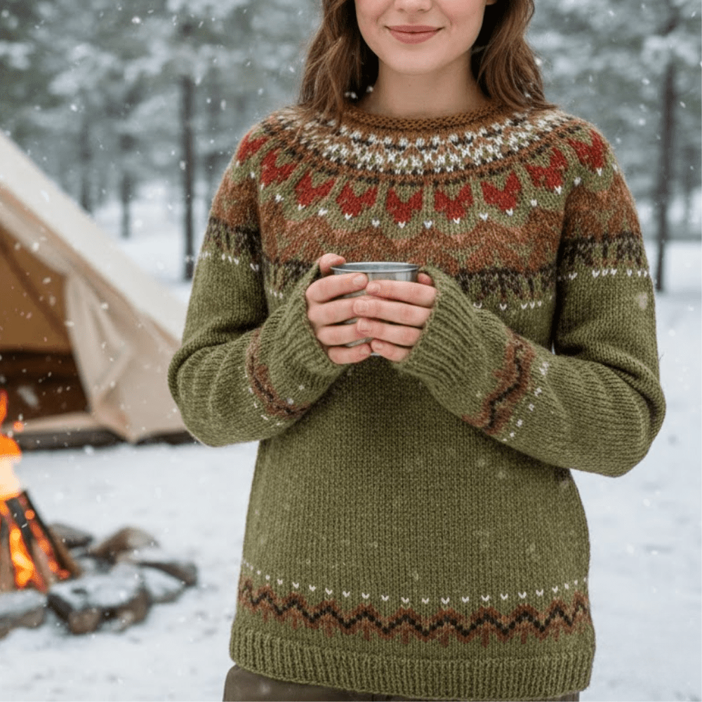Wool - Blend Fair Isle Sweater | Active Peaks - Active Peaks