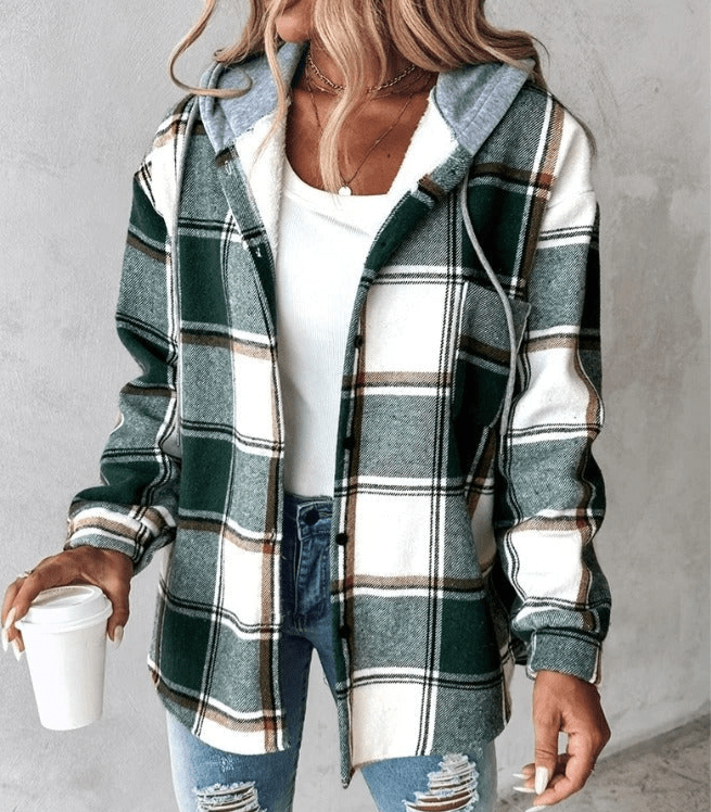 Plaid Hooded Jacket | Active Peaks - Active Peaks