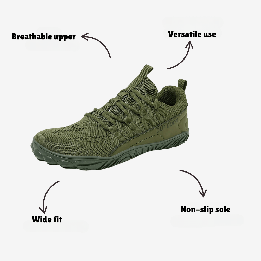 Wide - Fit Walking Shoes – Breathable Grip - Active Peaks