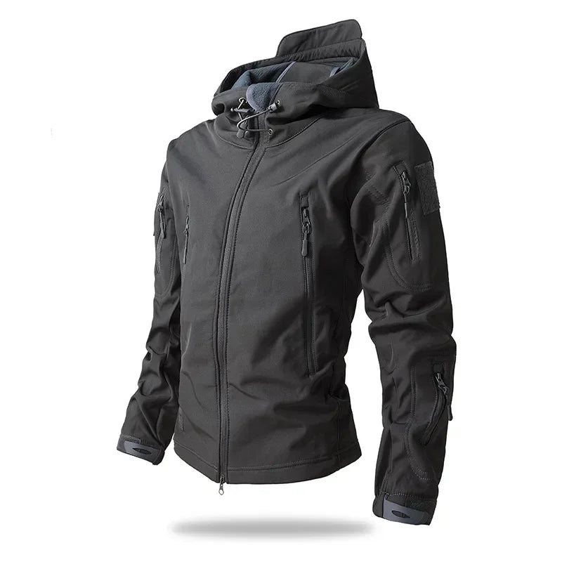 Men’s Softshell Hiking Jacket Windproof Fleece - Lined - Active Peaks
