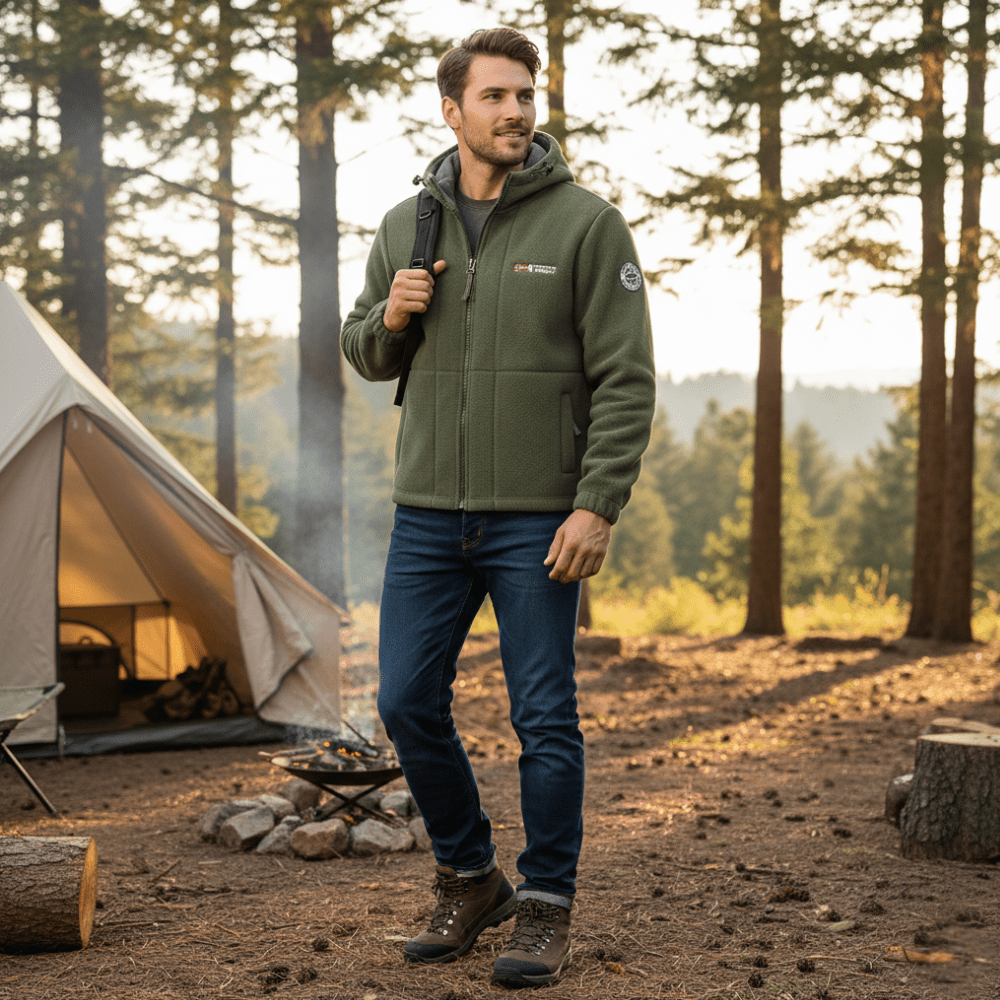 Men’s Fleece Jacket Windproof Breathable - Active Peaks