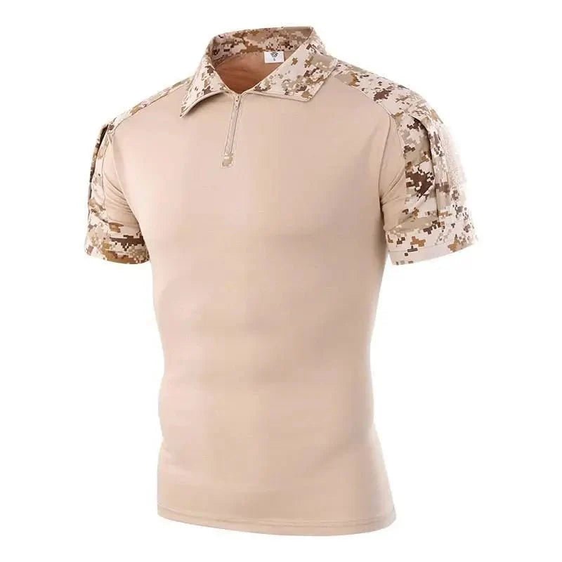 Breathable Zip - Neck Short Sleeve Outdoor T-Shirt - Active Peaks
