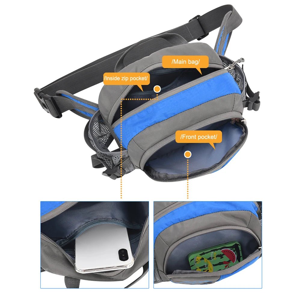 Water - Resistant Running Waist Bag with Bottle Holder | Active Peaks - Active Peaks