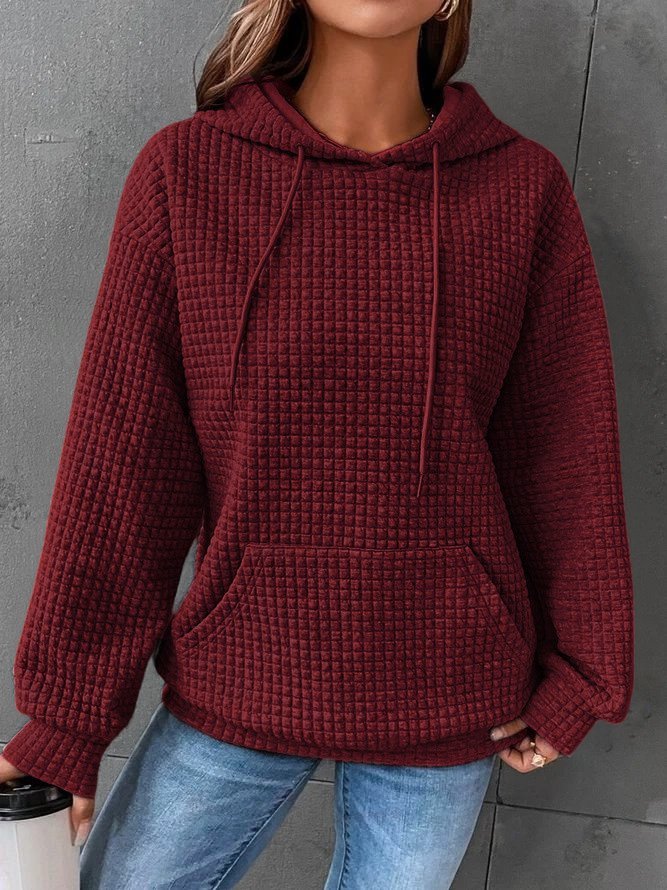 Waffle - Knit Hooded Sweater | Active Peaks - Active Peaks