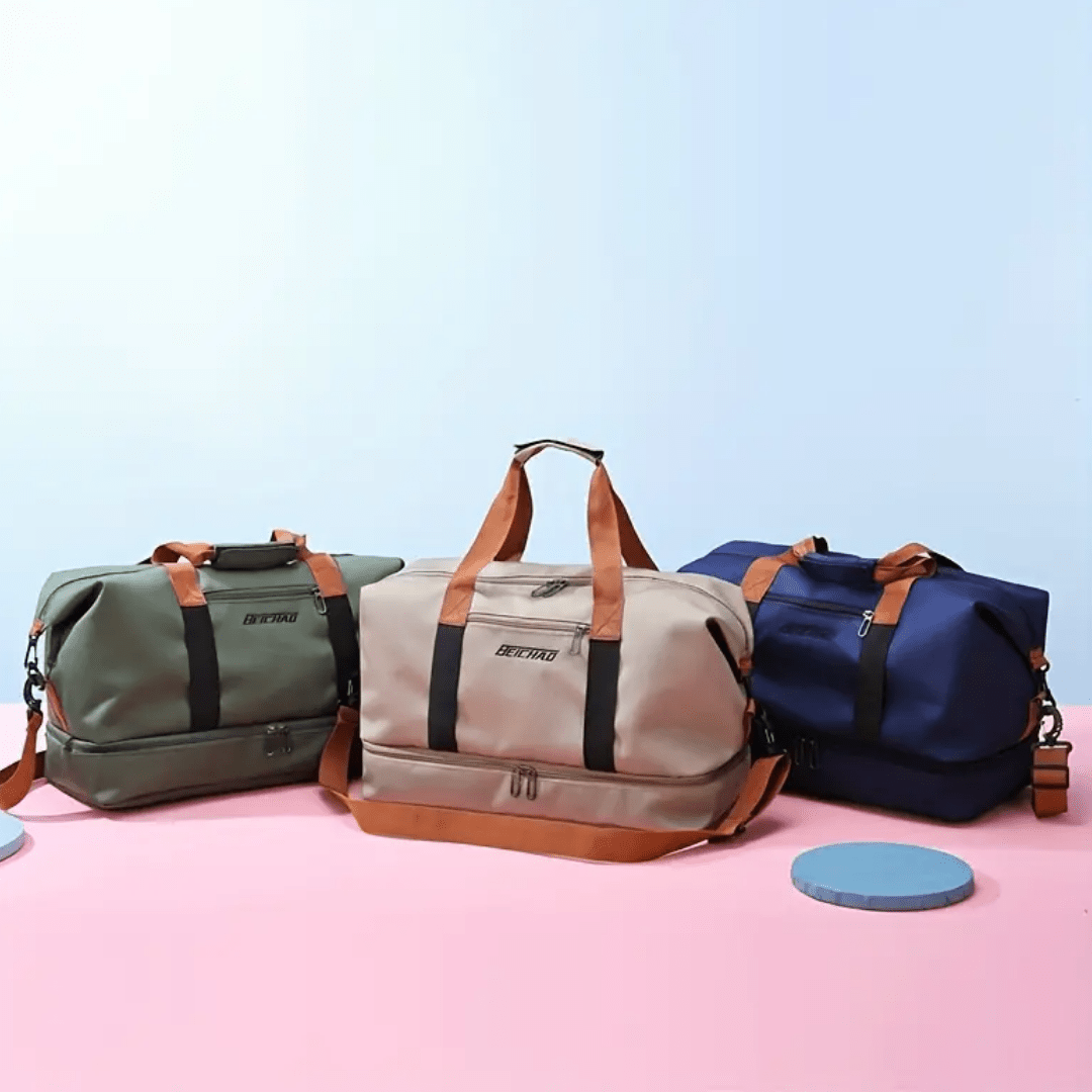Sports Travel Bag – Durable and Water - Resistant with Separate Shoe Compartment - Active Peaks