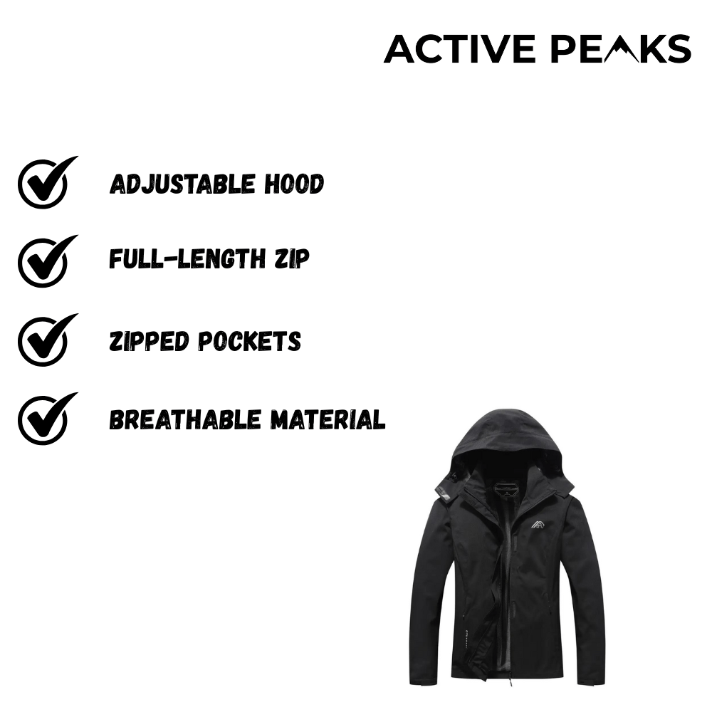 Women’s Outdoor Jacket Lightweight Water - Resistant | Active Peaks - Active Peaks
