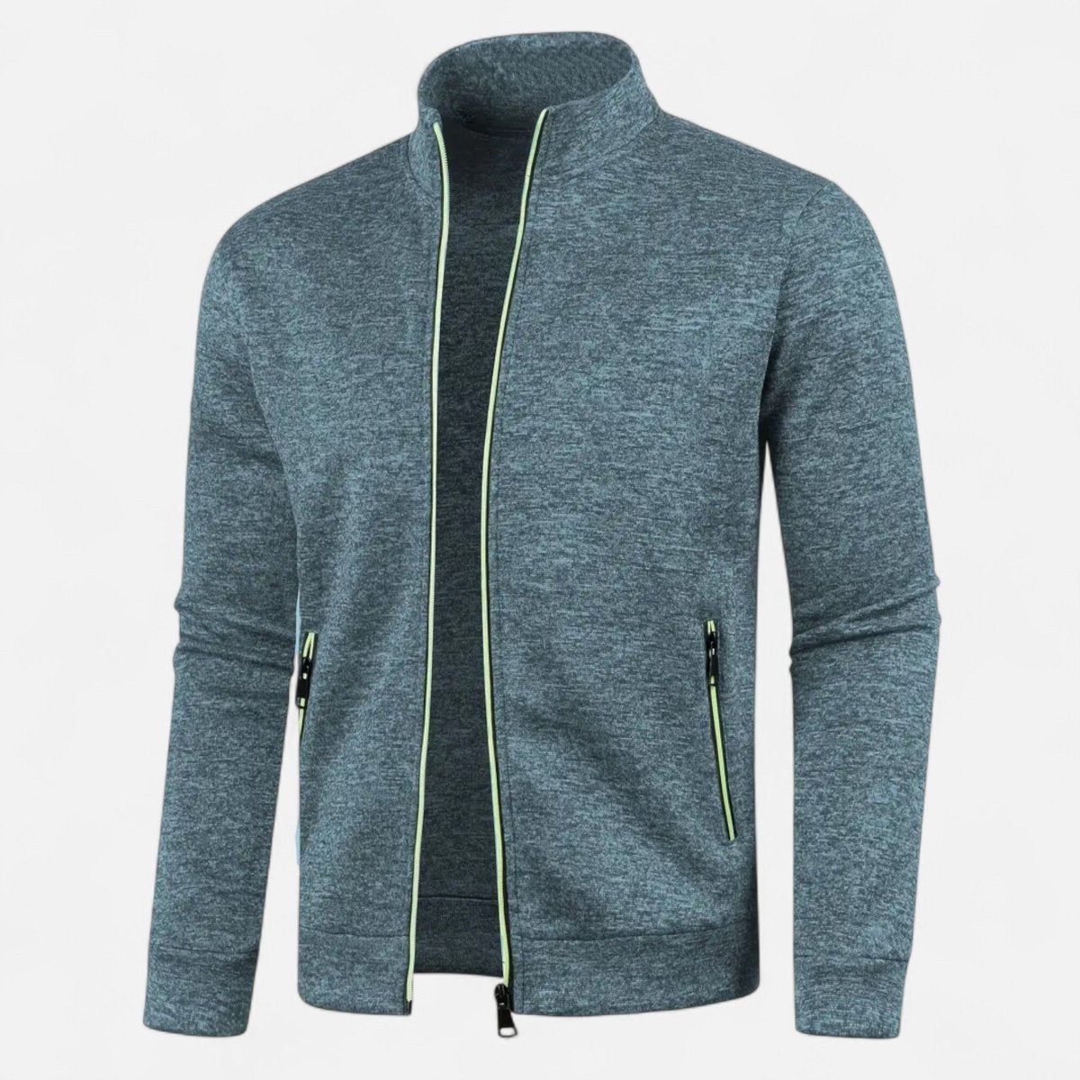 Knitted Zip Cardigan with Full - Length Closure | Active Peaks - Active Peaks