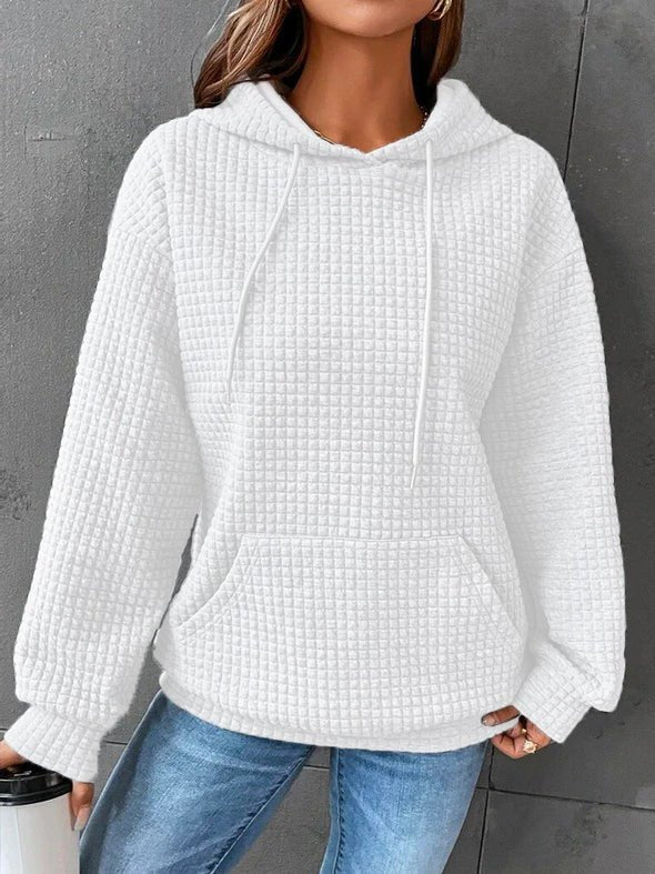 Waffle - Knit Hooded Sweater | Active Peaks - Active Peaks