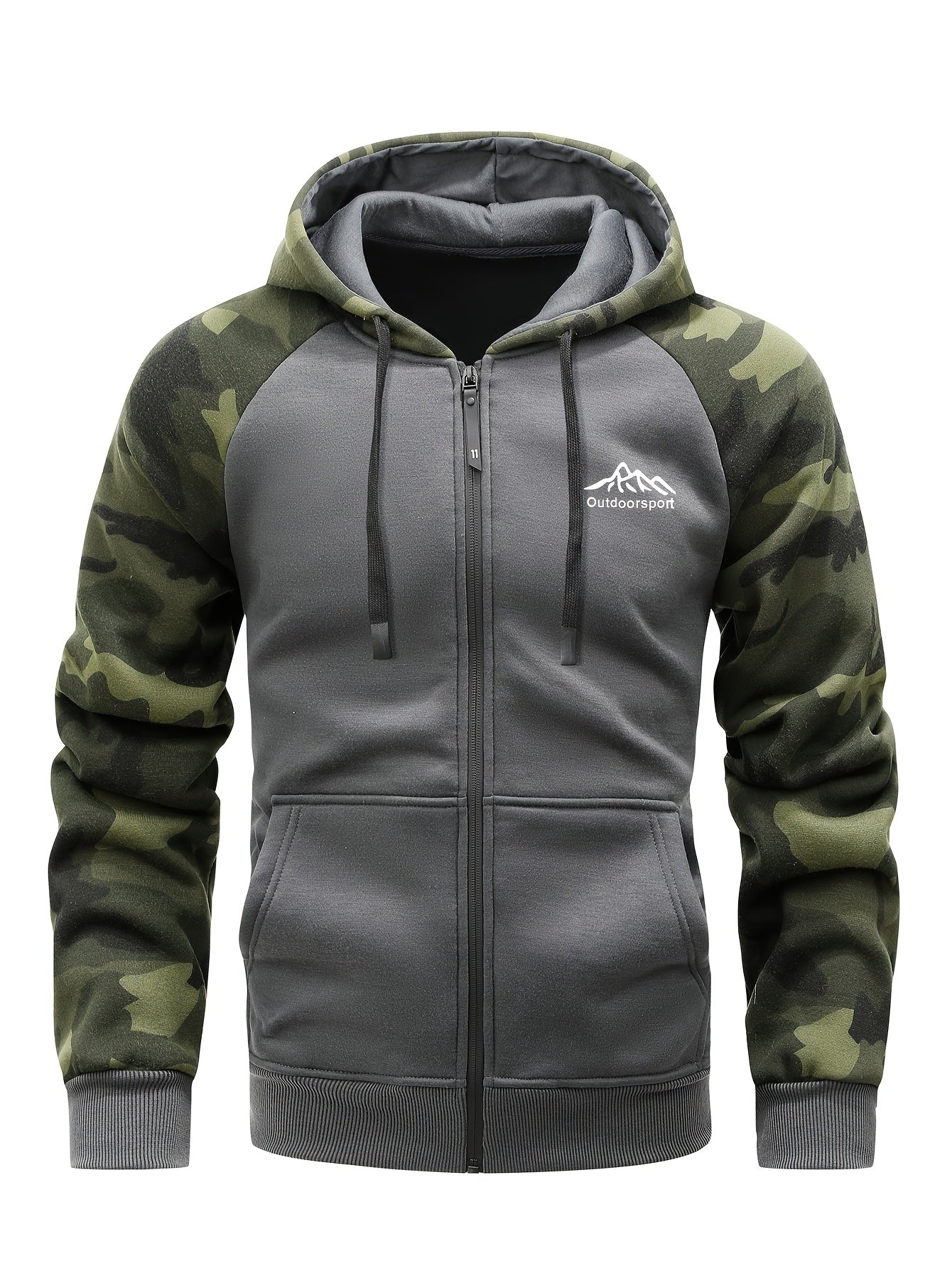 SummitShield – Fleece-Lined Hooded Jacket for Men | Zip-Up