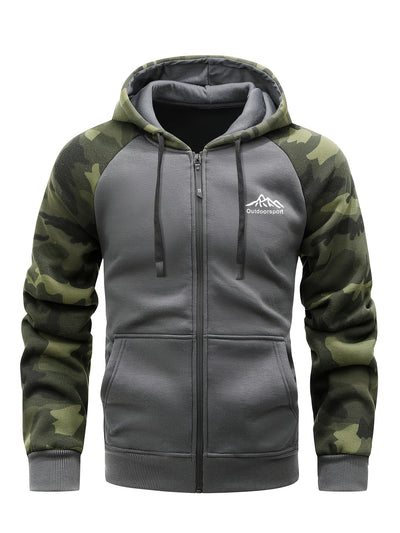 SummitShield – Fleece-Lined Hooded Jacket for Men | Warm & Stylish Zip-Up