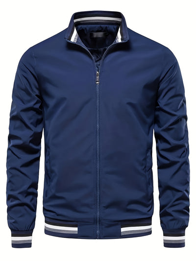 VentureGear – Windproof & Lightweight Bomber Jacket for Men | Classic Zip-Up Design for Outdoor & Casual Wear