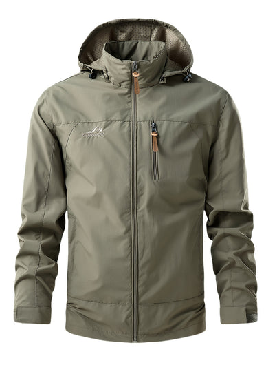 SummitShield – Waterproof & Windproof Multi-Pocket Jacket for All-Season