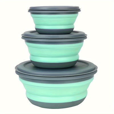 TrailFlex – Durable & Collapsible Silicone Bowl Set for Camping & Travel