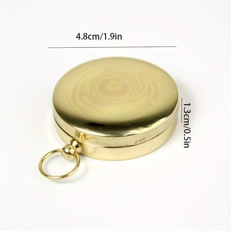 TrailGuard – Water-Resistant Brass Survival Compass with Glow-in-the-Dark Features