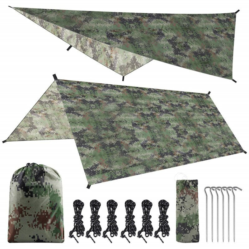 PeakGuard – Heavy-Duty Waterproof Tarp Shelter 10x10ft for Camping & Outdoor Survival