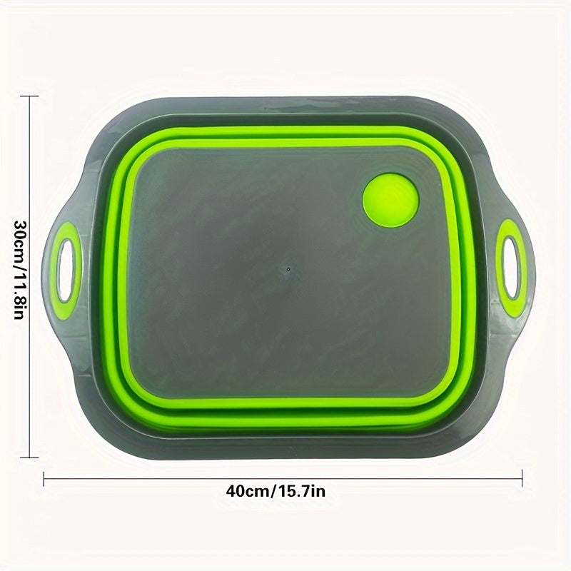 TrailFlex – Space-Saving Portable Chopping Board with Built-In Sink for Camping & Travel