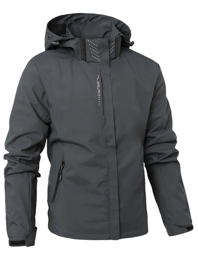 SummitShield – Windproof Jacket for Men | Detachable Hood & Functional Pockets