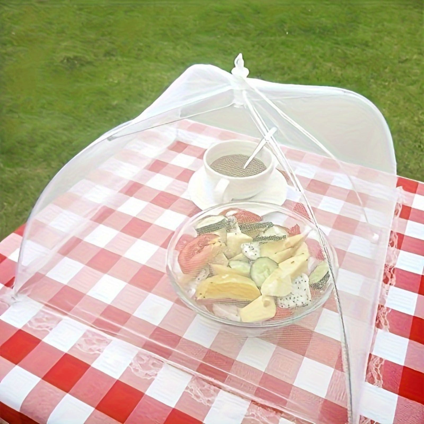 SummitShield – Foldable Pop-Up Mesh Food Cover for Outdoor Dining & BBQs