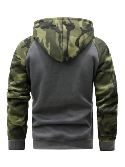 SummitShield – Fleece-Lined Hooded Jacket for Men | Warm & Stylish Zip-Up