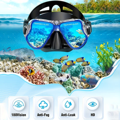 ActivePeaks – 3-Piece Snorkelling Set with Anti-Fog Mask, Snorkel & Adjustable Fins for Diving & Swimming