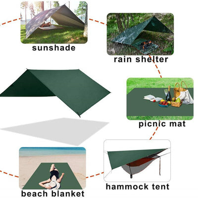 PeakGuard – Heavy-Duty Waterproof Tarp Shelter 10x10ft for Camping & Outdoor Survival