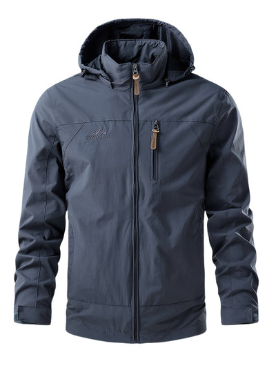 SummitShield – Waterproof & Windproof Multi-Pocket Jacket for All-Season