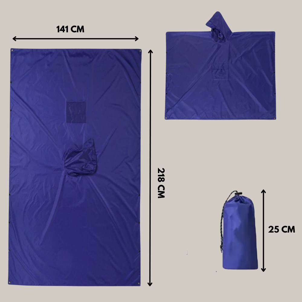 TrailShield – Lightweight & Water-Resistant Rain Poncho