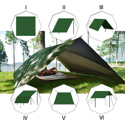 PeakGuard – Heavy-Duty Waterproof Tarp Shelter 10x10ft for Camping & Outdoor Survival