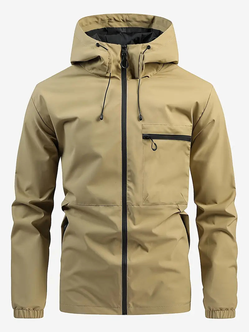 VentureShield – Lightweight & Wind-Resistant Men's Outdoor Jacket for Spring & Summer