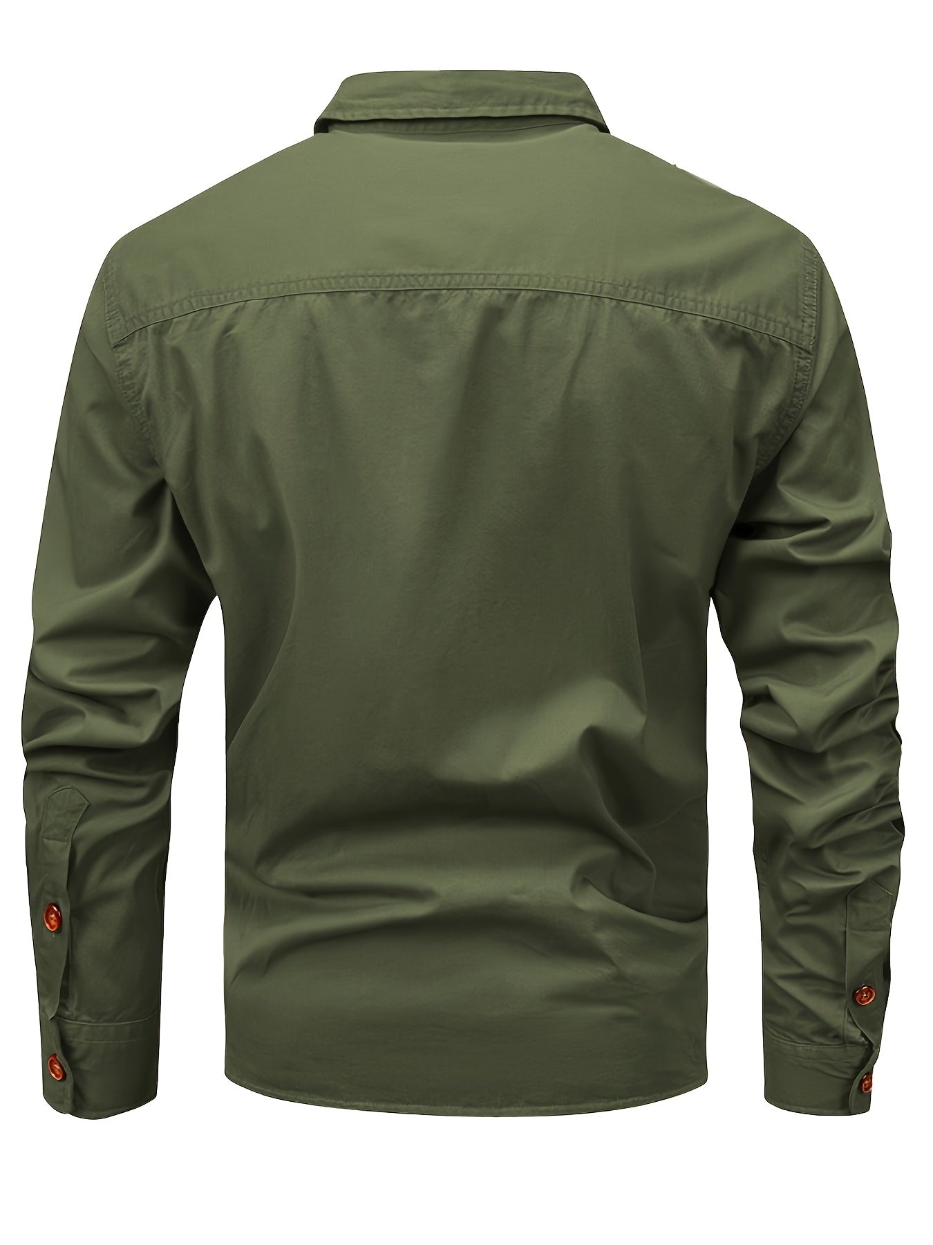 TrailGuard – Durable Cotton Cargo Shirt with Long Sleeves & Pockets