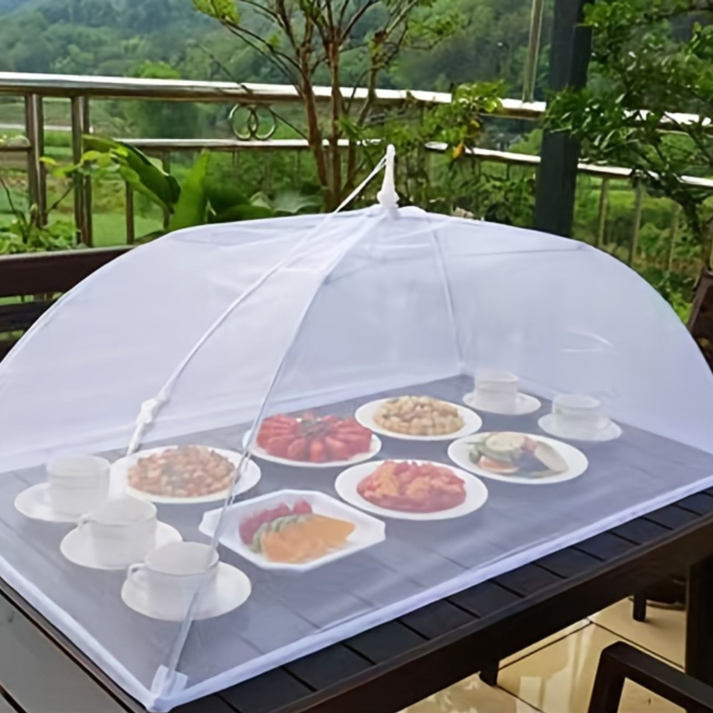 SummitShield – Foldable Pop-Up Mesh Food Cover for Outdoor Dining & BBQs