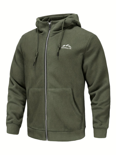 SummitShield – Lightweight Fleece Jacket for Men | Full-Zip Hoodie with Pockets