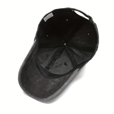 SummitShield – Adjustable Washed Baseball Cap for Outdoor & Casual Wear